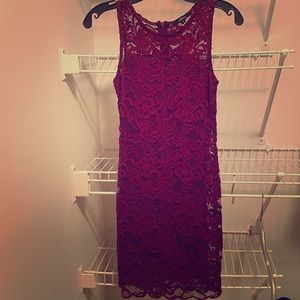 Ambiance small burgundy dress